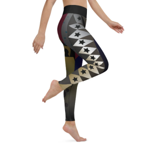 Women’s Yoga Leggings - Fun Yoga Pants - Yoga Sport Leggings - Summer High Waist Leggings - Designer Printed Art Legging