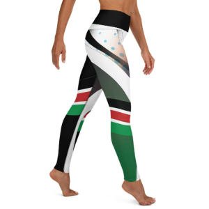 Kenya Flag Yoga Leggings - Home Isn’t a Place. It’s What You Wear.