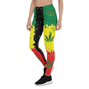 Rasta Colors Flag Leggings - Women’s Fitness Yoga Printed Pants