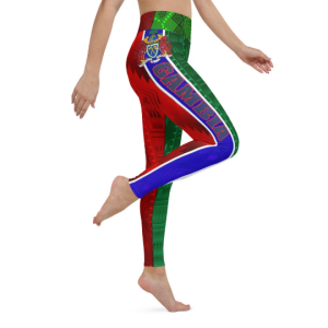 Gambia Flag Yoga Leggings -Yoga Fitness Leggings - Dim Athletics legging - Designer Sport Leggings - Fashion Leggings