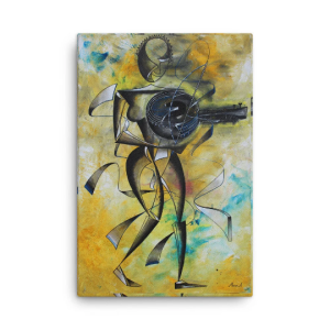 Contemporary african Art Zeze Print on Canvas - Wall Art home and office decor- Canvas art - Abstract Prints On Canvas