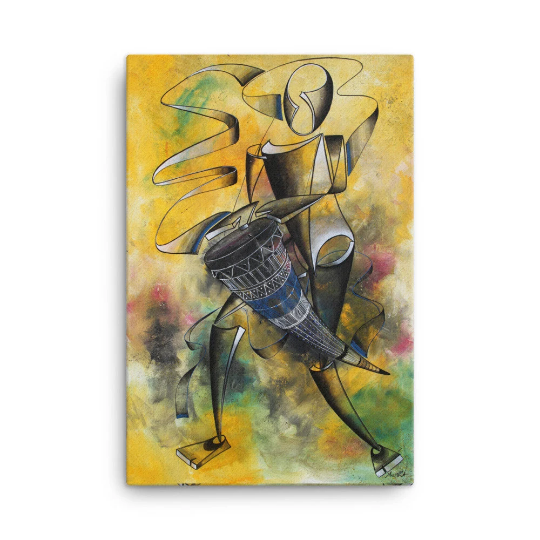 The Sound of Ngoma on Canvas - African Wall Art For Home and Office Decor - Canvas art - Abstract Prints On Canvas