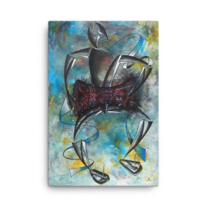 Large Print Home Decor - Ngoma Instrument Print on Canvas - African Contemporary Wall Art For Home and Office Decor