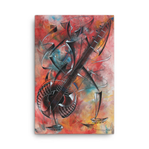Zeze Instrument large print on Canvas - African Wall Art For Home and Office Decor - Canvas art - Abstract Prints