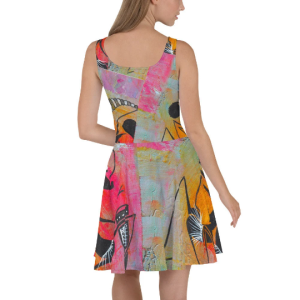 Skater Sleeveless Dress - Women’s Stylish Artwork Dress - Summer Skater Gift - Cute Wearable Artwork Dress